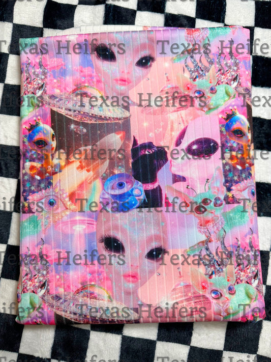 Glitter Aliens RTS WIDE RIB