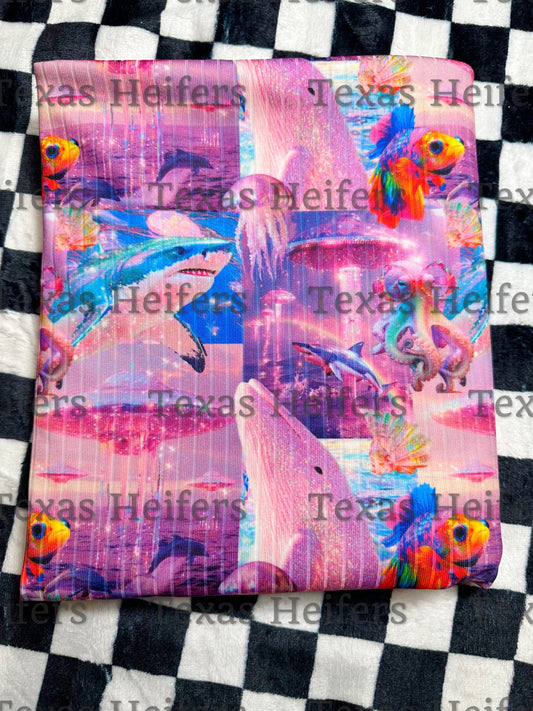 Glitter Sharks and Spaceships RTS WIDE RIB