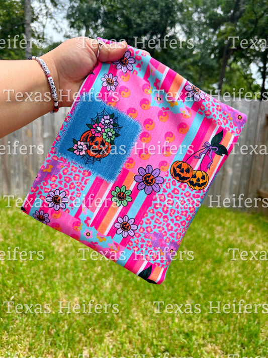 Spooky Girl Denim Patchwork RTS BRUSHED WIDE RIB